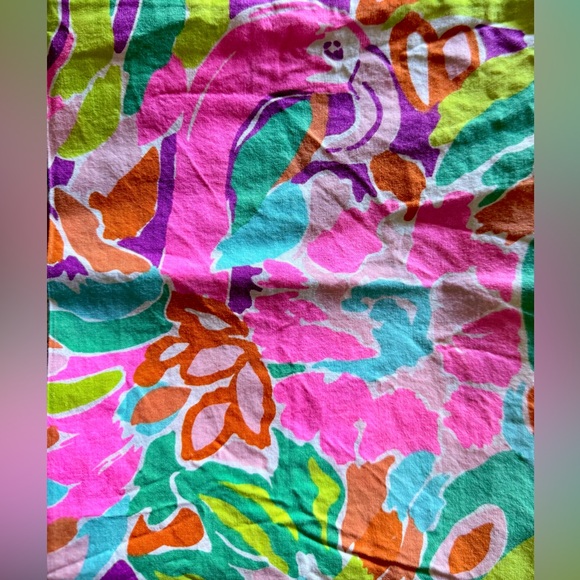 Lilly Pulitzer LuLu Flamingo King Sheet Set - Picture 4 of 5